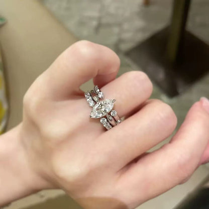 Sparkling Ring Set(3 in 1)